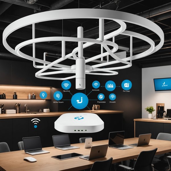 Comment configurer un réseau sans fil avec des points d'accès Ubiquiti pour une couverture optimale?